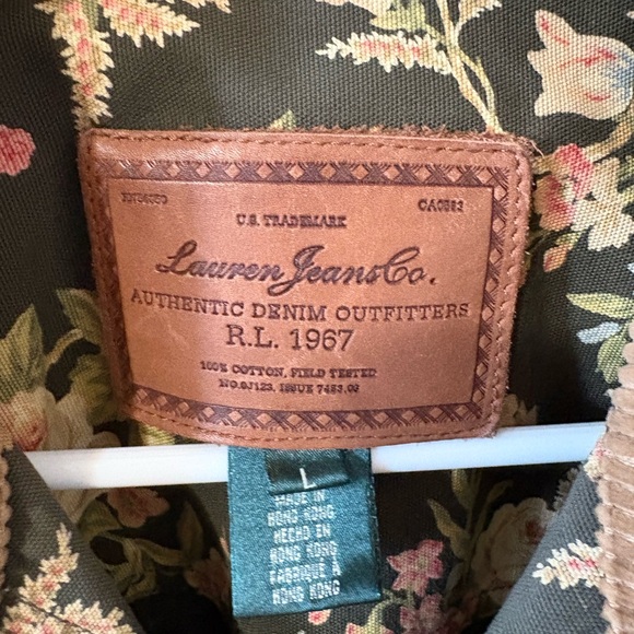 Vintage 90s Lauren Jean Co. Lauren Ralph Lauren floral barn jacket size Large - Picture 4 of 11